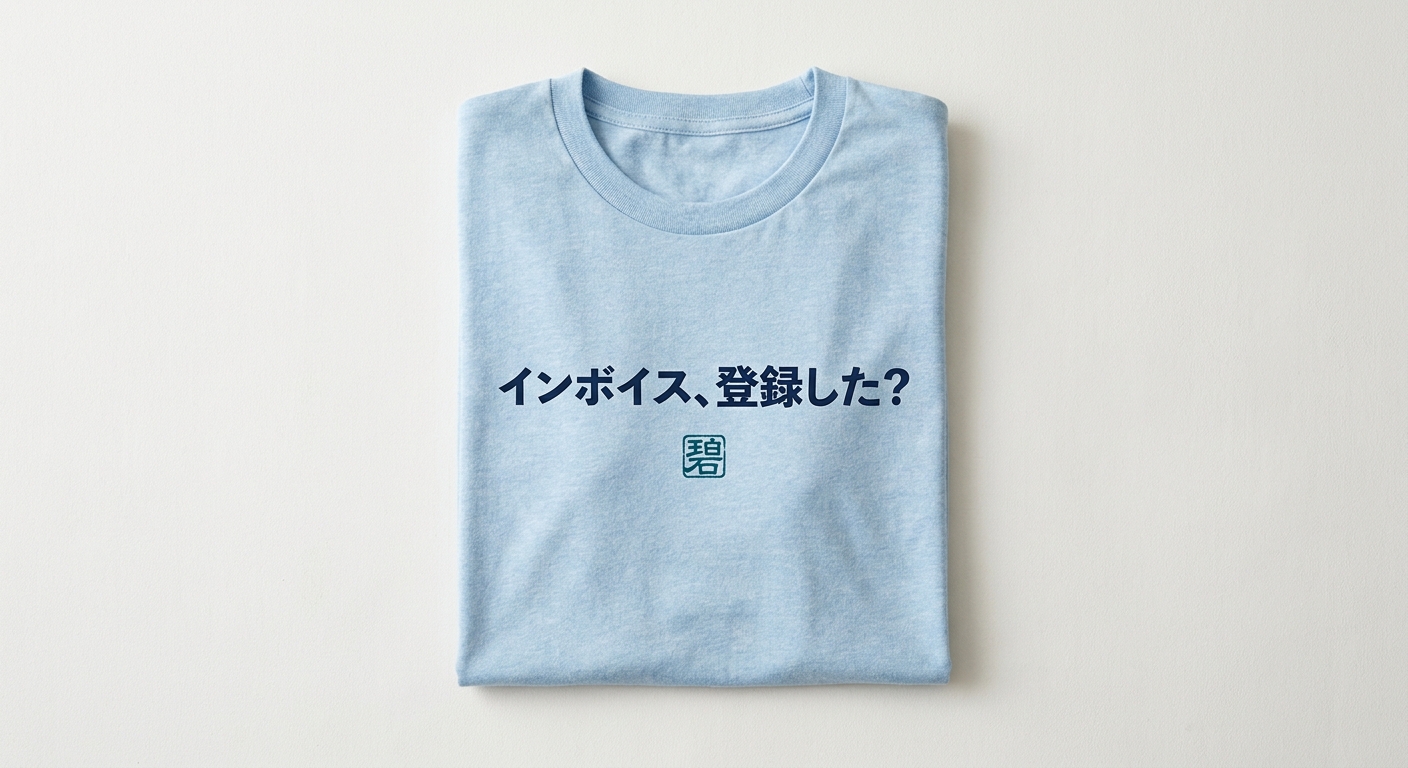 #07 · インボイス、登録した? · 水色